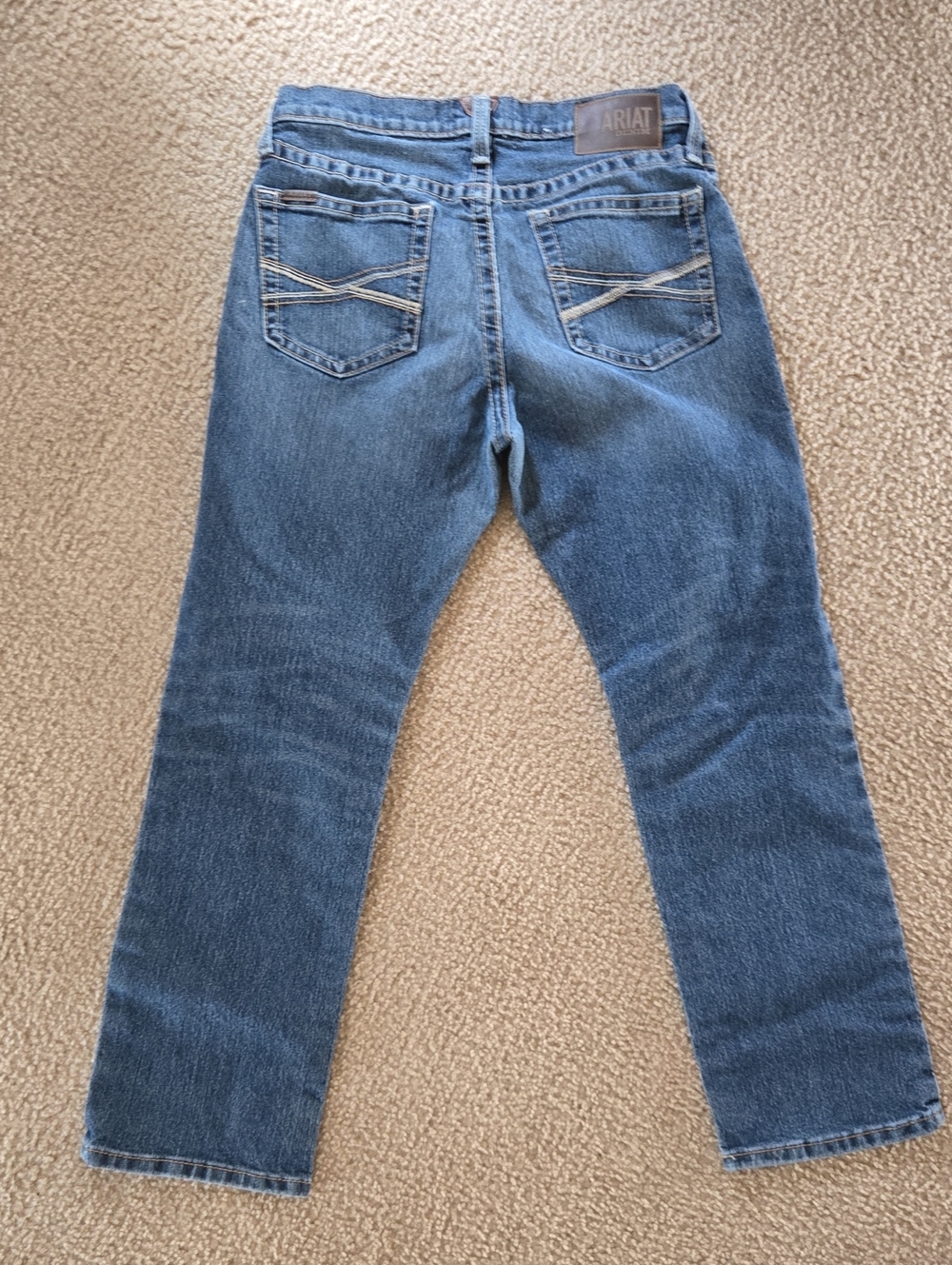 Ariat Men's Medium Blue Jeans M2 Relaxed Boot Cut 33×30
